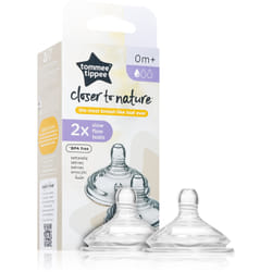 Tommee Tippee C2N Closer to Nature Teat Slow Flow 0m+ 2 pcs