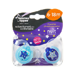 Tommee Tippee Sucet Nuit 6-18m Mixte x2