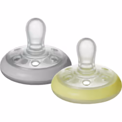 Faites confiance aux techniques traditionnelles pour apaiser votre bébé. La tétine Tommee Tippee C2N Closer to Nature Night 0 ...
