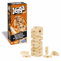 Jenga – Jeu De Societe En Bois – Jeu D’Adresse, Jeu de société, Motricité fine (dextérité), 6 an(s), Edition standard, Jeu fa ...