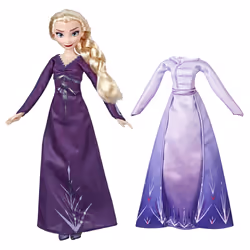 Hasbro Disney La Reine Des Neiges 2 - Poupee Mannequin Avec 2 Tenues Nuit Et Jour - Elsa Ou Anna - 27 cm - Vue supplémentaire 2