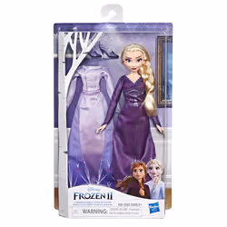 Hasbro Disney La Reine Des Neiges 2 - Poupee Mannequin Avec 2 Tenues Nuit Et Jour - Elsa Ou Anna - 27 cm - Vue supplémentaire 3