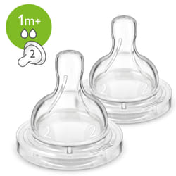 Philips AVENT Tétine Anti-colic, 2 pièces, tétine à débit lent, 1 mois et +