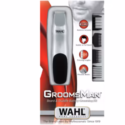 Wahl Groomsman Batterie 6 1,2 cm Noir, Argent