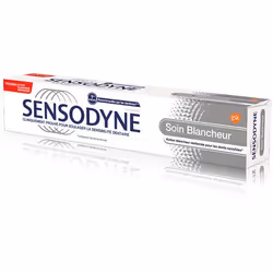 Sensodyne Soin Blancheur 75 ml, Dentifrice blanchissant, 75 g, 75 ml, Adulte, Aqua, Hydrated Silica, Sorbitol, Glycerin, Pent ...