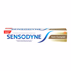 Le Dentifrice Soin Complet de Sensodyne aide à lutter contre la sensibilité dentaire et prévient la formation de la plaque de ...