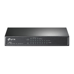 TP-LINK TL-SG1008P commutateur réseau Gigabit Ethernet (10/100/1000) Connexion Ethernet, supportant l'alimentation via ce port (PoE) Noisettes (TL-SG1008P)
