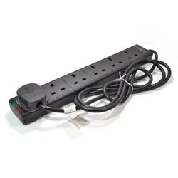 kenable 007871 protection surtension Noir 6 sortie(s) CA 250 V 2 m