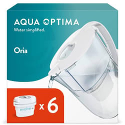 Carafe Filtrante A Eau LAICA Oria 2.5L + 6 Filtres - Blanc