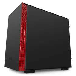 NZXT H210 Mini Tower Noir, Rouge