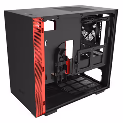 NZXT H210 Mini Tower Noir, Rouge - Vue supplémentaire 12