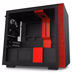 NZXT H210 Mini Tower Noir, Rouge - Vue supplémentaire 3