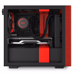 NZXT H210 Mini Tower Noir, Rouge - Vue supplémentaire 6
