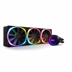 NZXT RL-KRX73-R1, All-in-one liquid cooler, 12 cm, 52,44 cfm, Noir