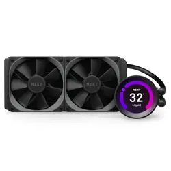 NZXT RL-KRZ53-01 système de refroidissement d'ordinateur Processeur All-in-one liquid cooler 12 cm Noir