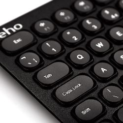 Veho HUT8 WZ-1 clavier Souris incluse RF sans fil QWERTY Anglais britannique Noir