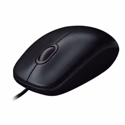 Souris filaire / Conception ambidextre pour un confort optimal / Capteur optique 1000 dpi / 2 boutons / Un suivi précis / Compatible Windows 10 / Dimensions: 132 x 87 x 42 mm / Poids: 150 g / Couleur Noir