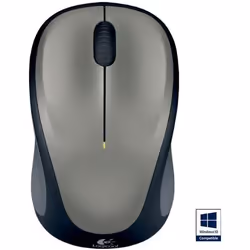 Logitech Wireless Mouse M235, Ambidextre, Optique, RF sans fil, 1000 DPI, Gris