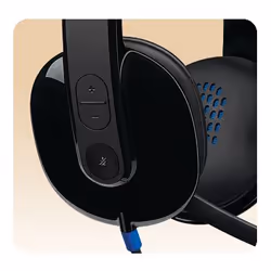 Logitech H540 USB Computer Headset Avec un son haute définition et des commandes sur l'oreillette (981-000480) - Vue supplémentaire 10