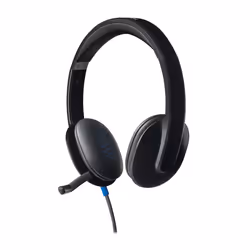Logitech H540 USB Computer Headset Avec un son haute définition et des commandes sur l'oreillette (981-000480)
