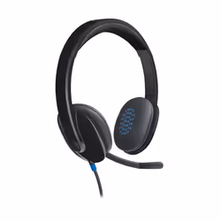 Logitech H540 USB Computer Headset Avec un son haute définition et des commandes sur l'oreillette (981-000480)