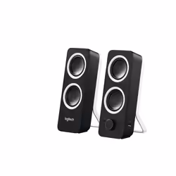 Logitech Haut-parleurs stéréo Z200 Son stéréo riche, 2.0 canaux, Avec fil, 10 W, Noir