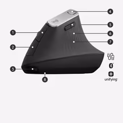 Logitech Souris ergonomique avancée MX Vertical (910-005448) - Vue supplémentaire 6