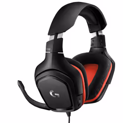 Logitech G G332 Stereo Gaming Headset, Avec fil, Jouer, 20 - 20000 Hz, 280 g, Casque, Noir, Rouge
