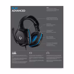 Logitech G G432 7.1 Surround Sound Wired Gaming Headset - Vue supplémentaire 9