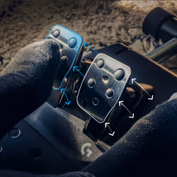 Logitech G G923 Racing Wheel and Pedals for PS5, PS4 and PC Noir USB Volant + pédales PC, PlayStation 4 - Vue supplémentaire 6