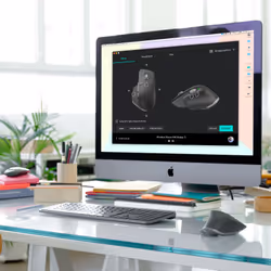 Logitech MX Master 3 - Droitier - Laser - RF sans fil + Bluetooth - 4000 DPI - Graphite (910-005694) - Vue supplémentaire 7
