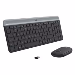 Logitech Slim Wireless Keyboard and Mouse Combo MK470 clavier USB AZERTY Français Graphite - Vue supplémentaire 4
