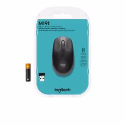 Logitech M190 Full-Size Wireless Mouse - Ambidextre - Optique - RF sans fil - 1000 DPI - Charbon de bois (910-005905) - Vue supplémentaire 6