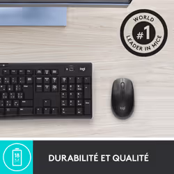 Logitech M190 Full-Size Wireless Mouse - Ambidextre - Optique - RF sans fil - 1000 DPI - Charbon de bois (910-005905) - Vue supplémentaire 8
