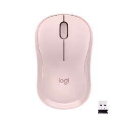 Logitech M220 SILENT, Ambidextre, Optique, RF sans fil, 1000 DPI, Rose