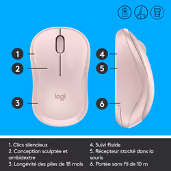 Logitech M220 SILENT souris Ambidextre RF sans fil Optique 1000 DPI - Vue supplémentaire 12