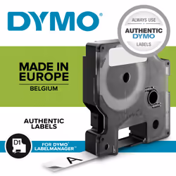 DYMO D1 - Standard Étiquettes - Noir sur transparent - 12mm x 7m - Vue supplémentaire 6