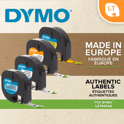 DYMO S0721630 ruban d'étiquette Noir sur rouge - Vue supplémentaire 7