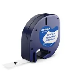 DYMO 12mm LetraTAG Plastic tape ruban d'étiquette