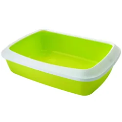 Bac à litière SAVIC iriz avec bord - Vert (5411388026400)