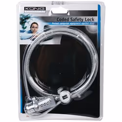König CMP-SAFE4 câble antivol Argent 1,8 m - Vue supplémentaire 4