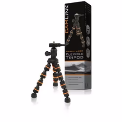 CamLink CL-TP130 trépied Caméras numériques 3 pieds Noir, Orange