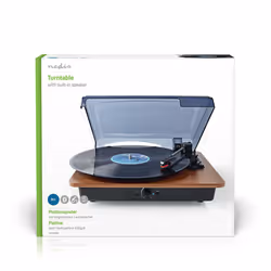 Nedis TURN200BN platine Tourne-disque entraîné par courroie Noir, Marron Manuel - Vue supplémentaire 10
