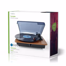 Nedis TURN200BN platine Tourne-disque entraîné par courroie Noir, Marron Manuel - Vue supplémentaire 11