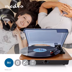 Nedis TURN200BN platine Tourne-disque entraîné par courroie Noir, Marron Manuel - Vue supplémentaire 15