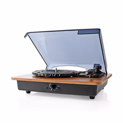 Nedis TURN200BN platine Tourne-disque entraîné par courroie Noir, Marron Manuel - Vue supplémentaire 4