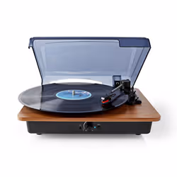Nedis TURN200BN platine Tourne-disque entraîné par courroie Noir, Marron Manuel - Vue supplémentaire 7