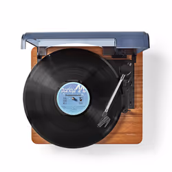 Nedis TURN200BN platine Tourne-disque entraîné par courroie Noir, Marron Manuel - Vue supplémentaire 9