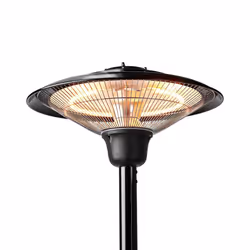 Nedis HTPA15EBK appareil de chauffage Extérieure Noir Chauffage d'appoint électrique halogène - Vue supplémentaire 4