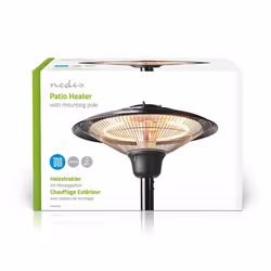 Nedis HTPA15EBK appareil de chauffage Extérieure Noir Chauffage d'appoint électrique halogène - Vue supplémentaire 6